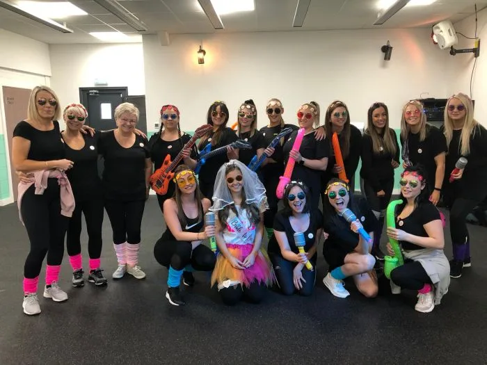 80s hen party dance class Bournemouth