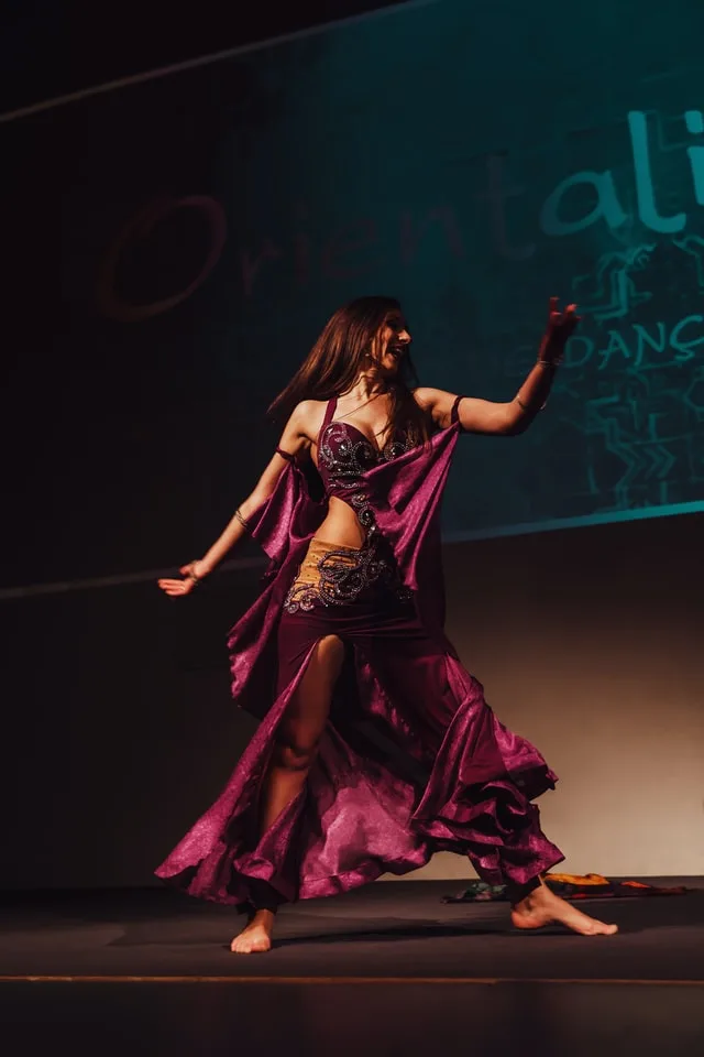 Adults learning bollywood at a dance class in Gloucester